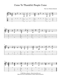 Come Ye Thankful People Come sheet music