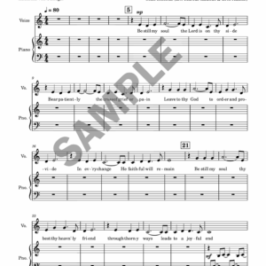 Be Still My Soul - Guitar, Piano + Alto, Tenor